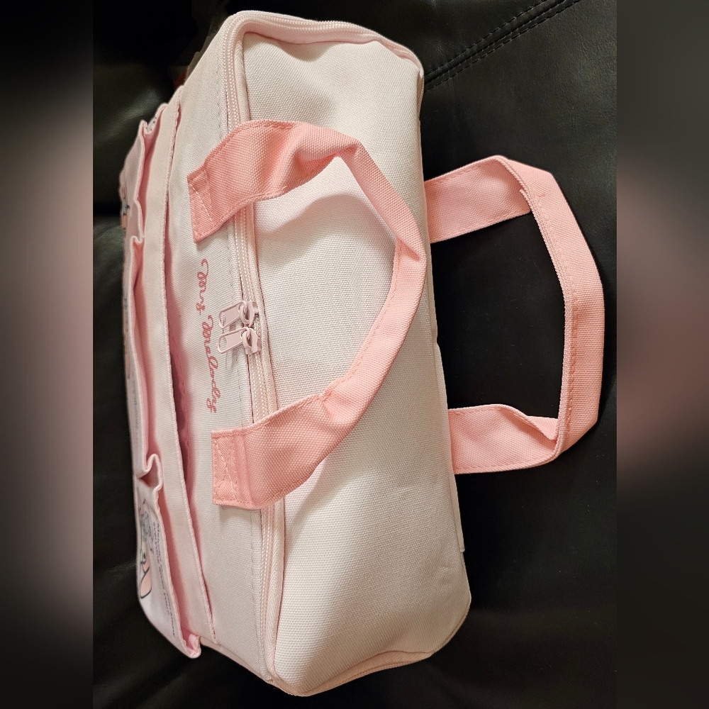 My Melody Pink Zip Around Tote Bag 13 Inch NWOT - Picture 7 of 11